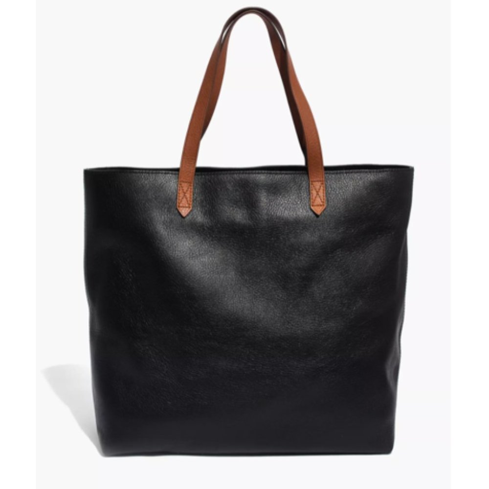 Madewell Transport Tote - Genuine Leather (Black)